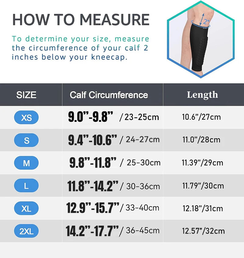(XS-2XL)1 Pair Teen Kids Football Shin Guard Soccer Anti-collision Compression Basketball Leg Warmers Gym Leg Calf Sleeves Socks