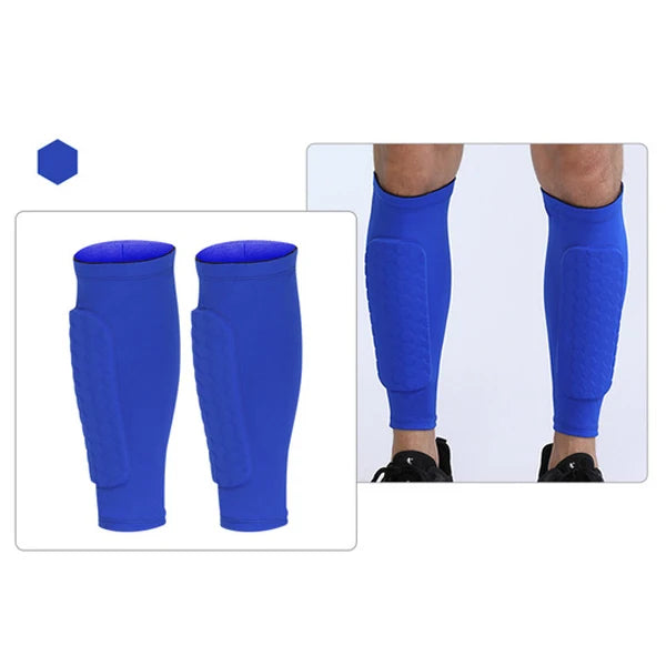 (XS-2XL)1 Pair Teen Kids Football Shin Guard Soccer Anti-collision Compression Basketball Leg Warmers Gym Leg Calf Sleeves Socks
