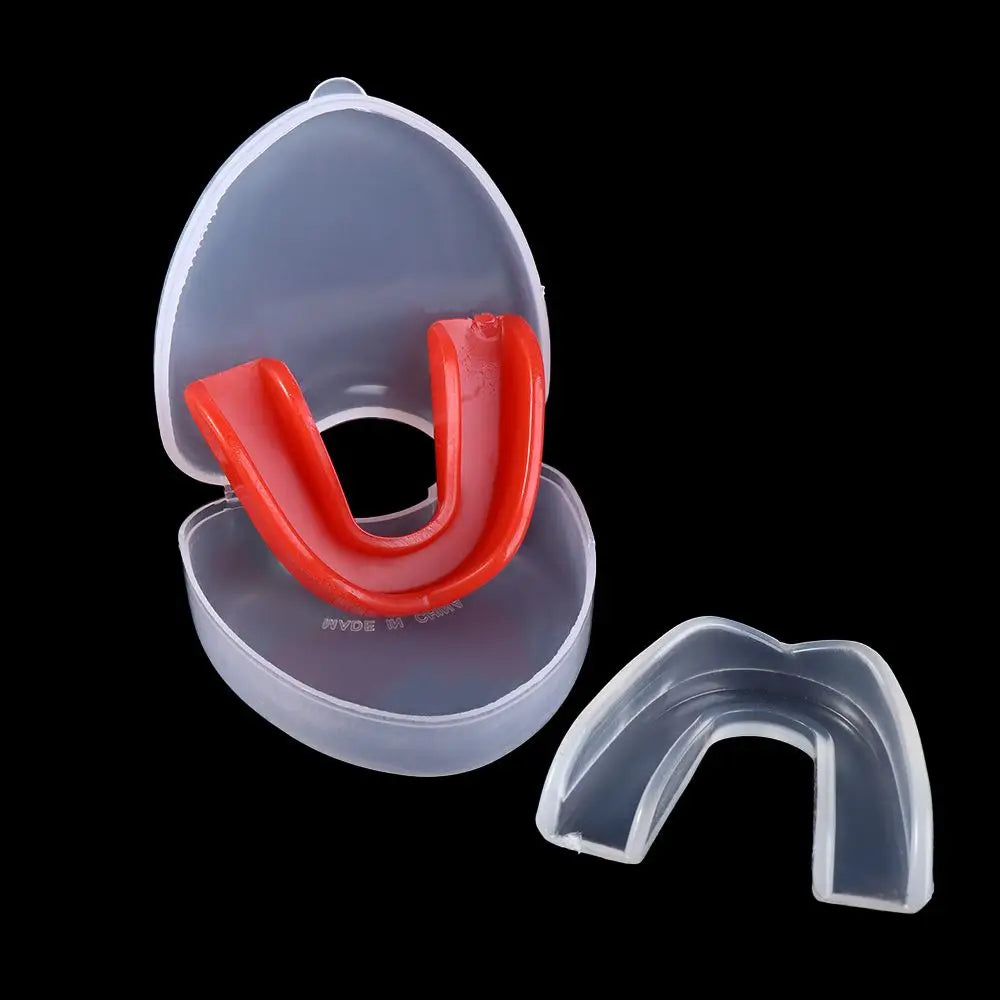 Tooth Brace Protection Karate Basketball Children Teeth Protector With Plastic Case Box Sports Mouth Guard Adults Mouthguard