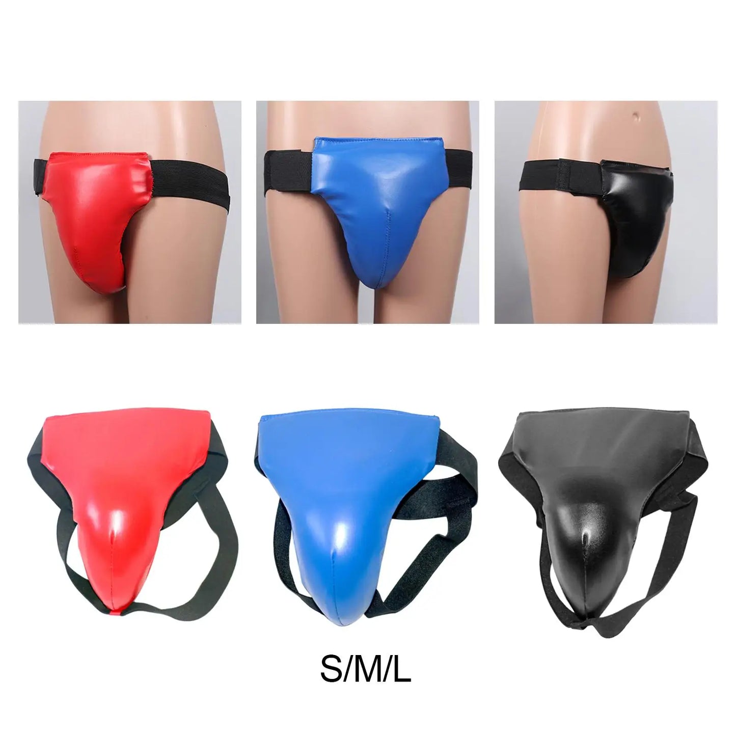 Groin Guard Jockstrap Crotch Protector Adjustable for Exercise Training Durable Taekwondo Groin Guard Abdominal Guard