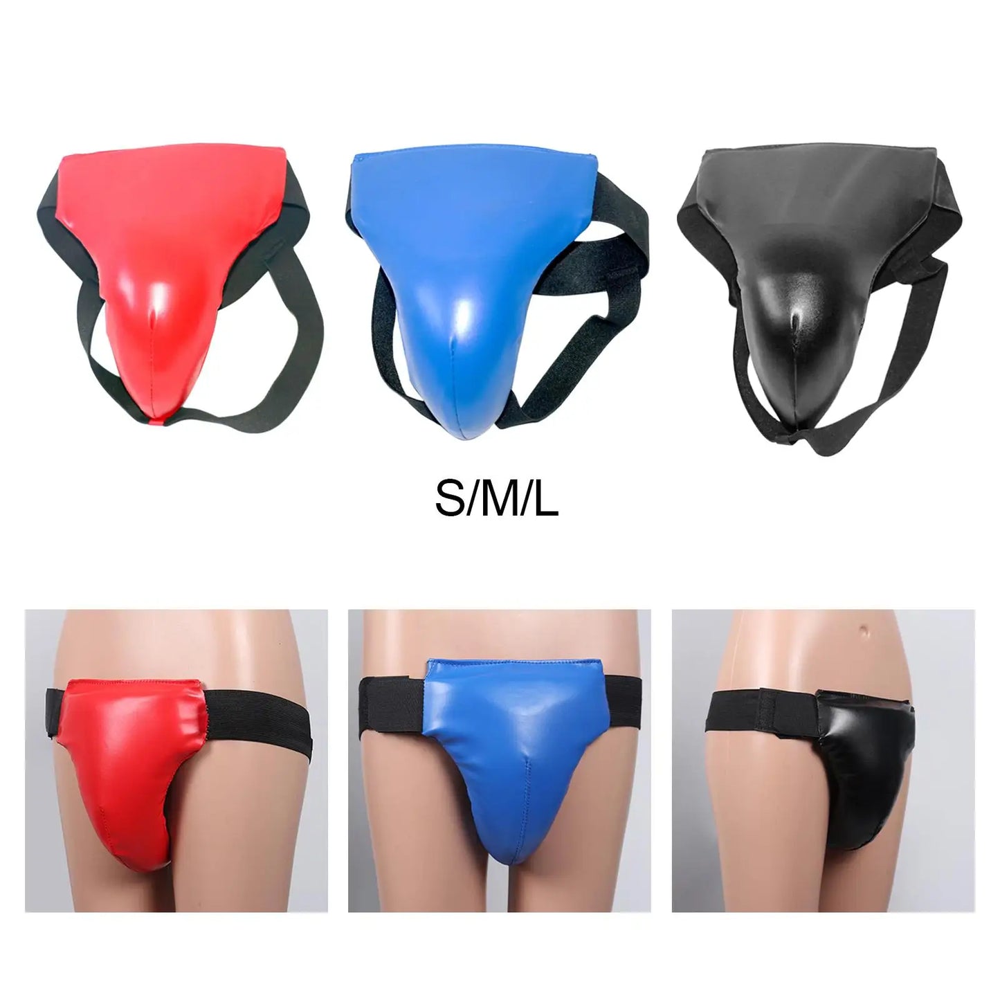 Groin Guard Jockstrap Crotch Protector Adjustable for Exercise Training Durable Taekwondo Groin Guard Abdominal Guard