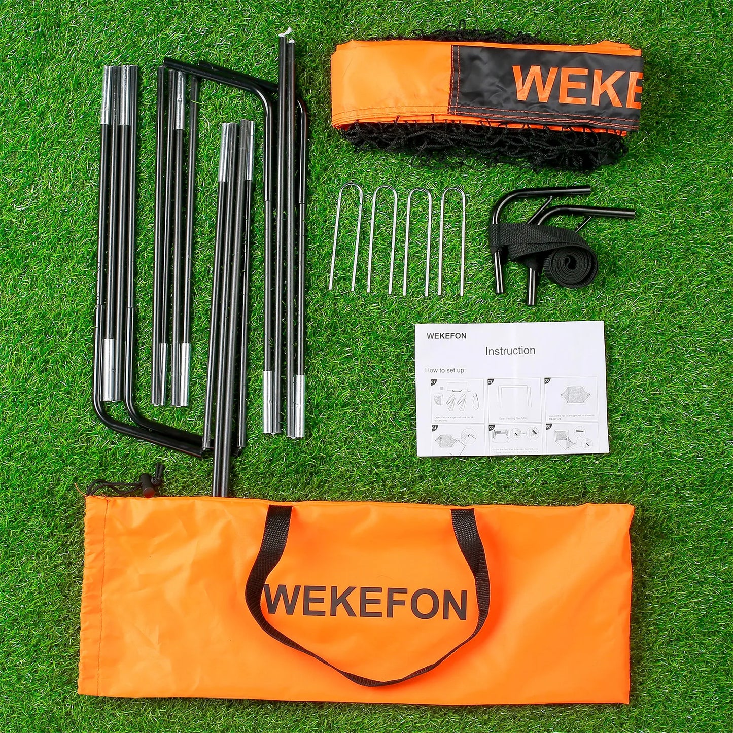 Soccer Goal 5' x 3.1' Portable Soccer Net with Carry Bag for Backyard Games and Training for Adults Youth Kids Soccer Practice