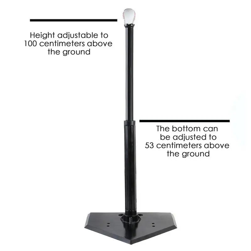 Baseball Tees For Hitting Adjustable Softball Hitting Tees Portable Hitting Stand For Children & Adults Wear-Resistant Practice